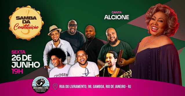 SAMBA DA CONSTITUICAO canta Alcione (foto do evento)