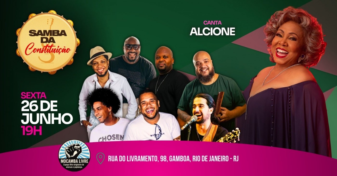 SAMBA DA CONSTITUICAO canta Alcione (foto do evento)