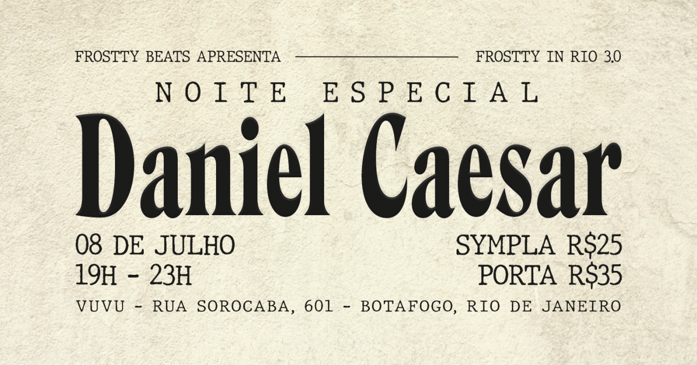 Noite especial daniel caesar (rj) (foto do evento)