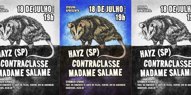 Efusiva apresenta: HAYZ (SP), Contraclasse, Madame Salame (foto do evento)