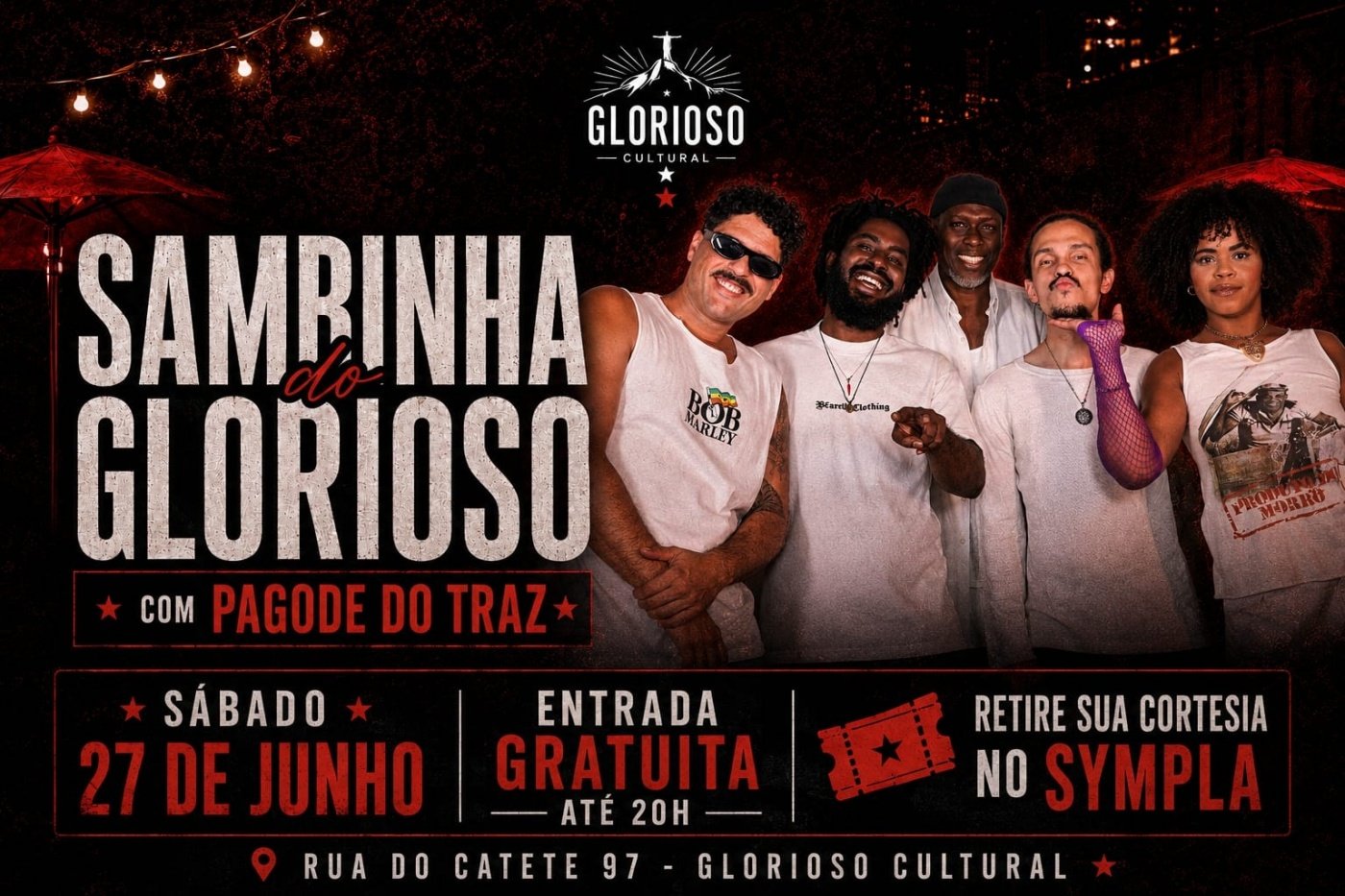 Sambinha do glorioso com pagode do traz (foto do evento)
