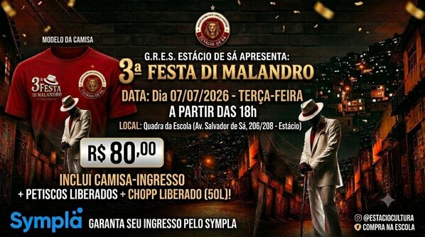 3 ° festa di malandro da gres estacio de sa (foto do evento)