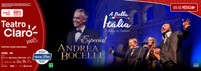 A Bella Itália – Especial Andrea Bocelli (foto do evento)