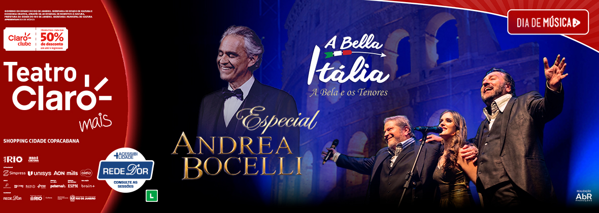 A Bella Itália – Especial Andrea Bocelli (foto do evento)
