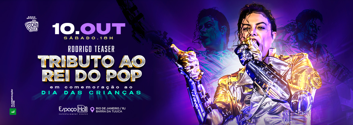 Rodrigo Teaser - Tributo ao Rei do POP (foto do evento)