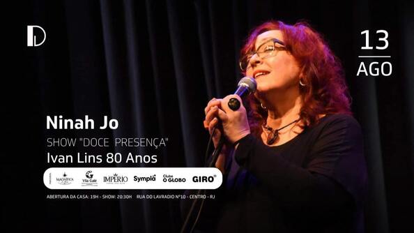 Ninah jo doce presença - ivan lins 13.08 (foto do evento)