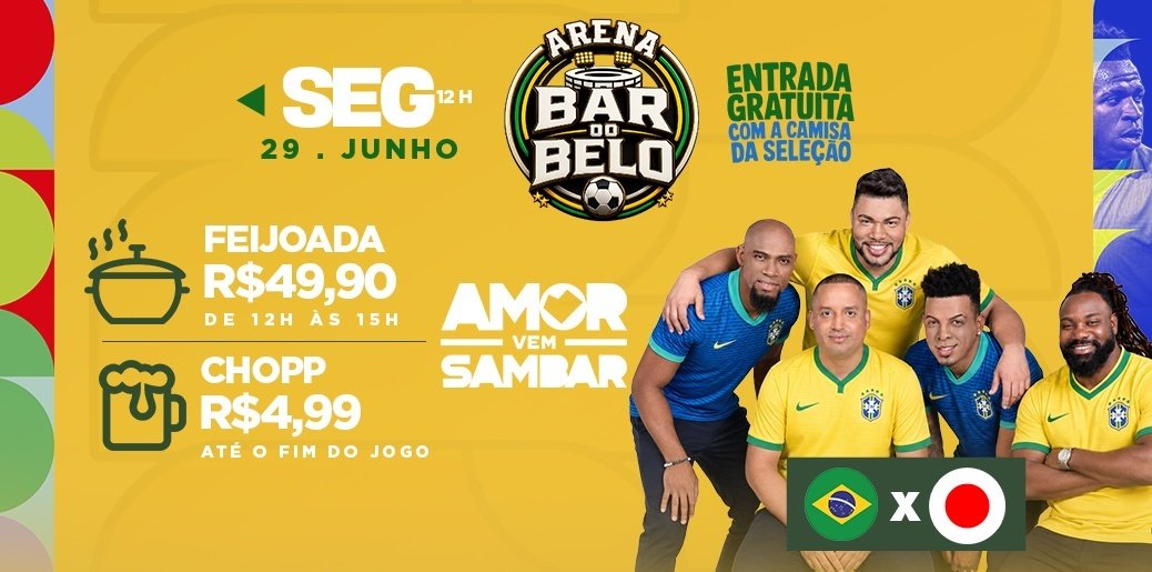 Arena bar do belo: brasil x japão (foto do evento)