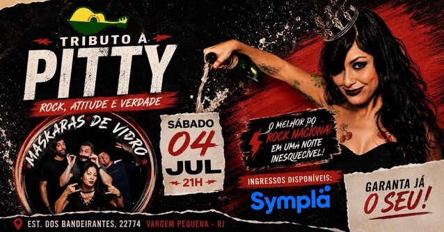 Tributo pitty - maskaras de vidro - nectar som (foto do evento)