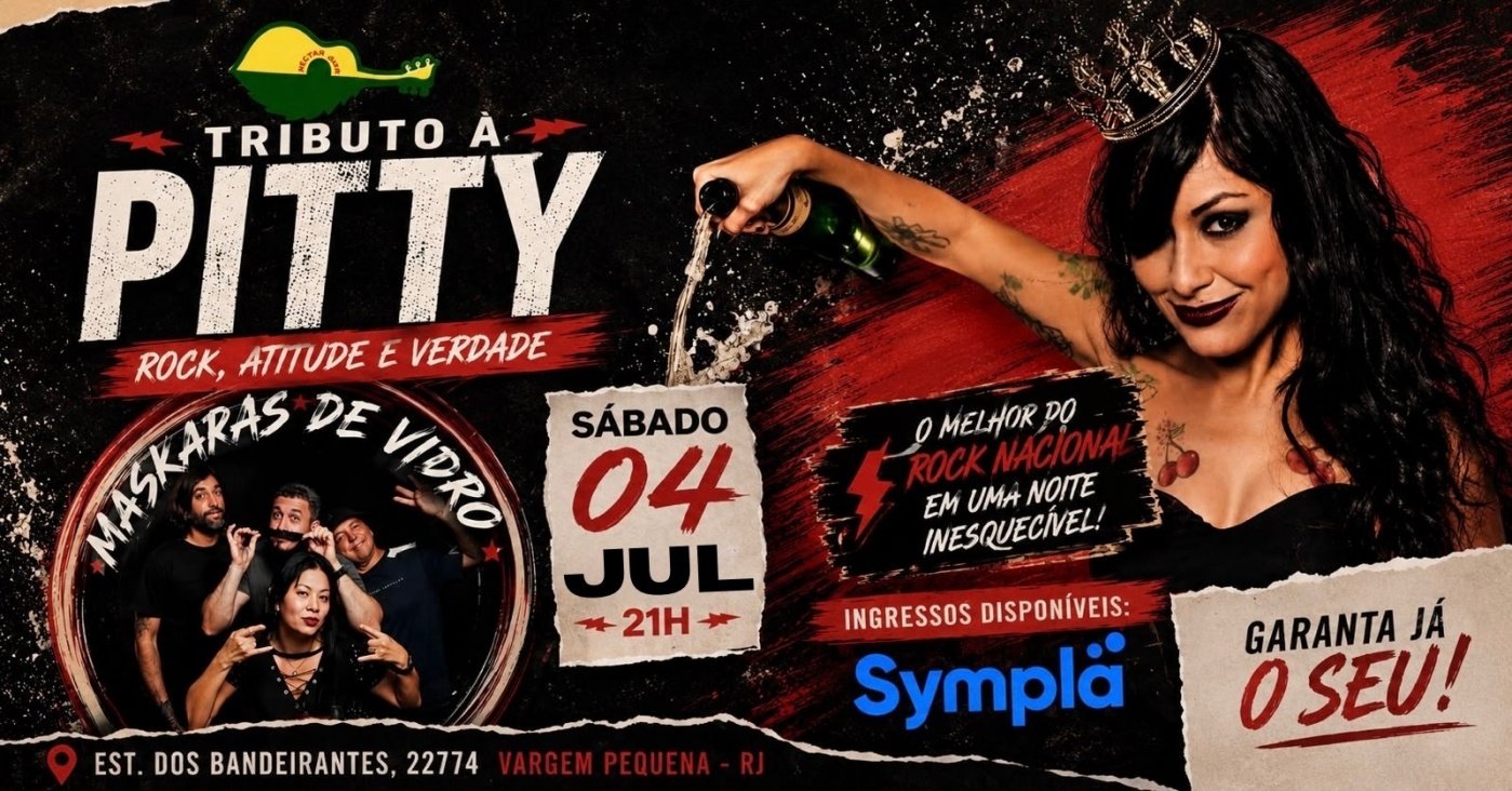 Tributo pitty - maskaras de vidro - nectar som (foto do evento)