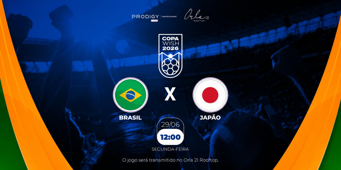 Arena Orla 21 Rooftop - Brasil x Japão. (foto do evento)