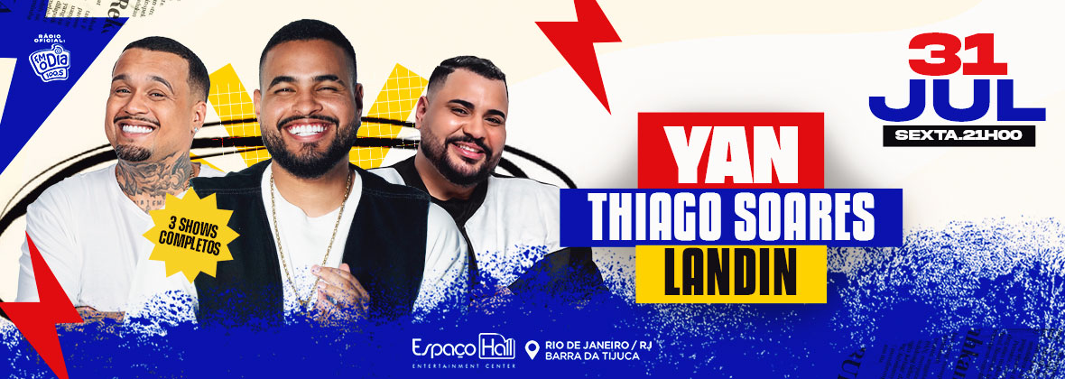 Yan, Thiago Soares e Landim (foto do evento)