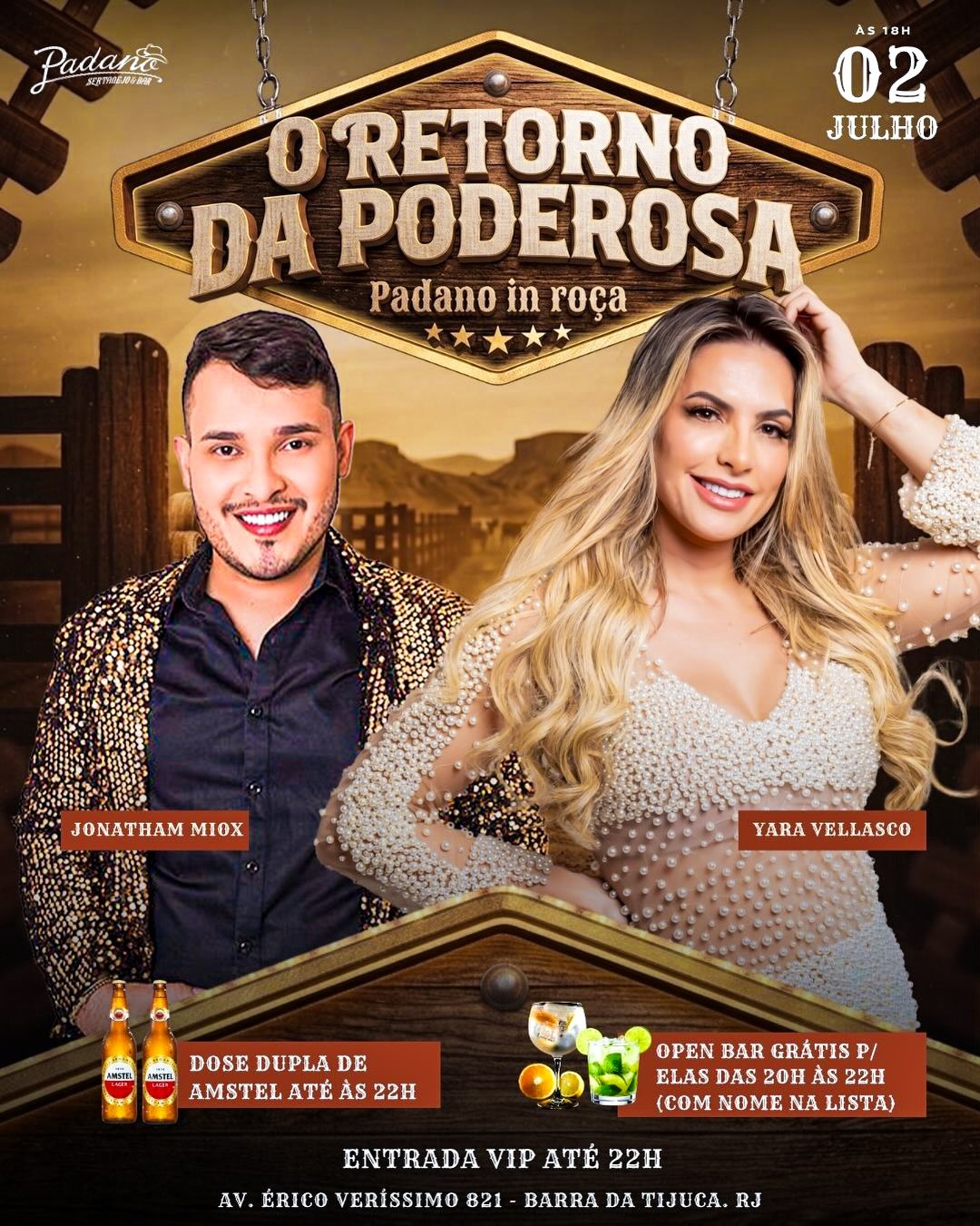O Retorno da Poderosa | Padano in Roça - 02/07/26 (foto do evento)