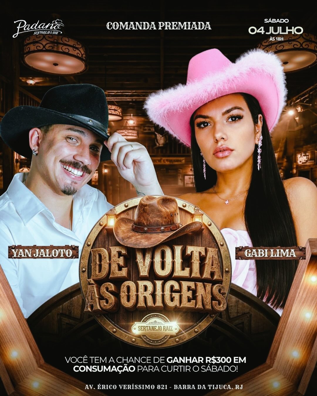 De Volta às Origens | Sertanejo Raiz - 04/07/26 (foto do evento)