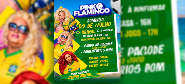 Pink Flamingo |Arena Copa Pink (Jogo do Brasil) | Domingo , 05 de Julho 16h (foto do evento)