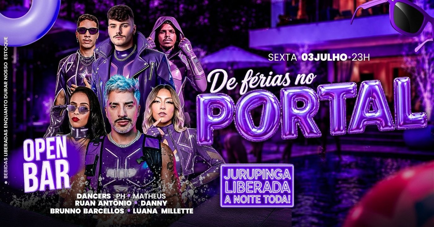 03/07 - portal de férias / mega open bar + jurupinga free a noite toda (foto do evento)