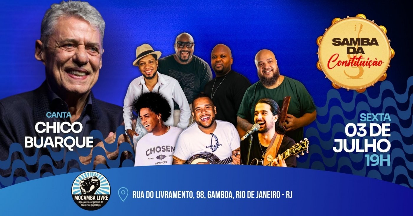 SAMBA DA CONSTITUIÇÃO canta Chico Buarque (foto do evento)