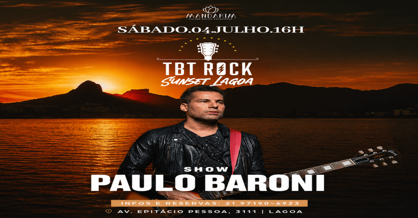 Tbt rock sunset lagoa | baroni e band | mandarim lagoa (foto do evento)