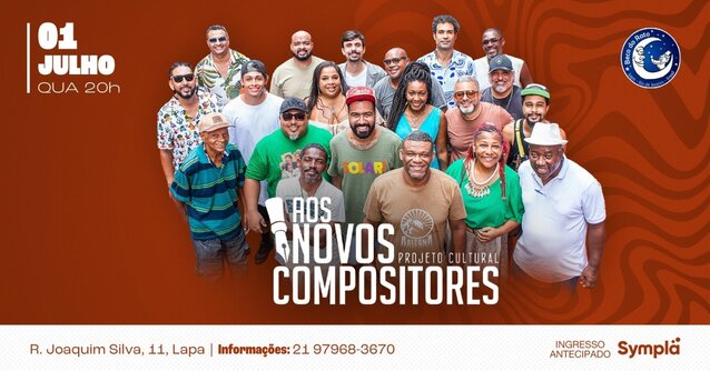 Roda de samba do aos novos compositores (foto do evento)