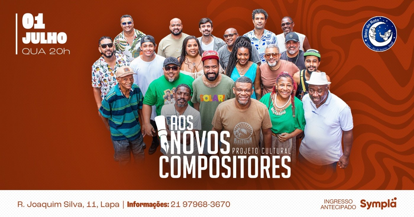 Roda de samba do aos novos compositores (foto do evento)