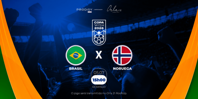 Arena Orla 21 Rooftop - Brasil x Noruega (foto do evento)