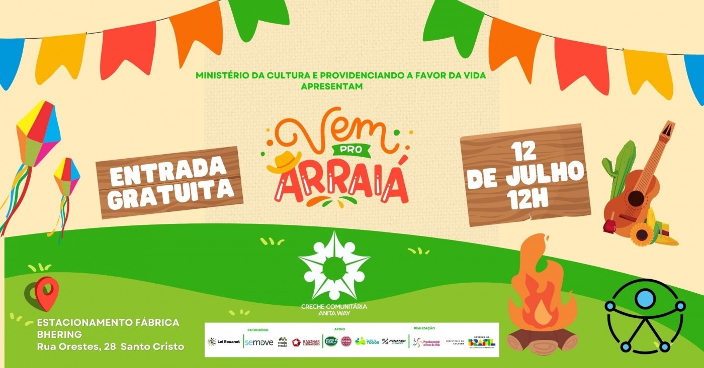 Festa Junina - Creche Comunitária Anita Way (foto do evento)