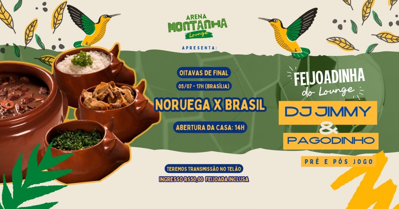 Feijoadinha do Lounge - Brasil x Noruega (foto do evento)
