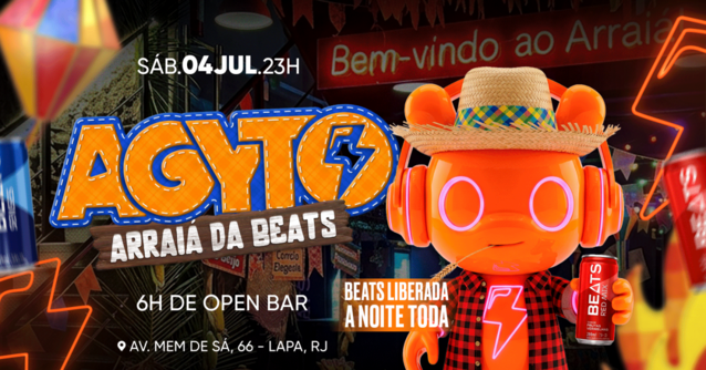Agyto | Arraiá da Beats c/ Beats Liberada a noite toda | Open Bar (foto do evento)