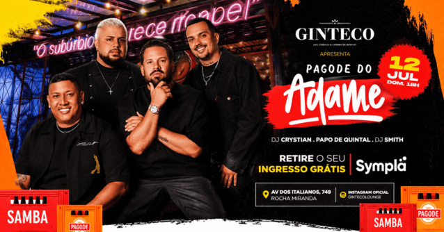 Pagode do adame no ginteco (foto do evento)