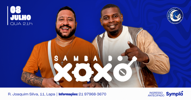 Samba do xoxó e convidados beco do rato 08/07 20h - quarta feira (foto do evento)