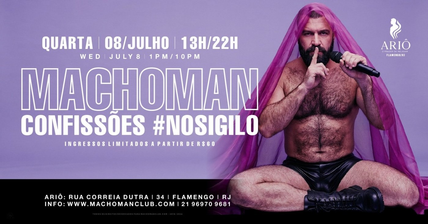 Machoman confissões #nosigilo (foto do evento)