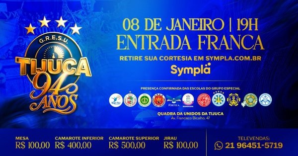 Festa de Aniversário da Unidos da Tijuca - 94 anos (foto do evento)