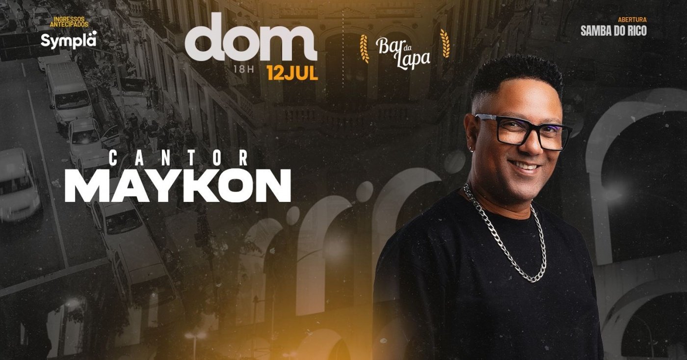 Cantor maykon no bar da lapa (foto do evento)