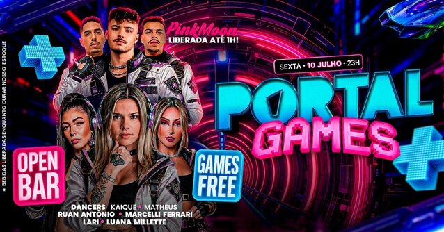 10/07 - portal games / mega open bar + pinkmoon free a noite toda (foto do evento)