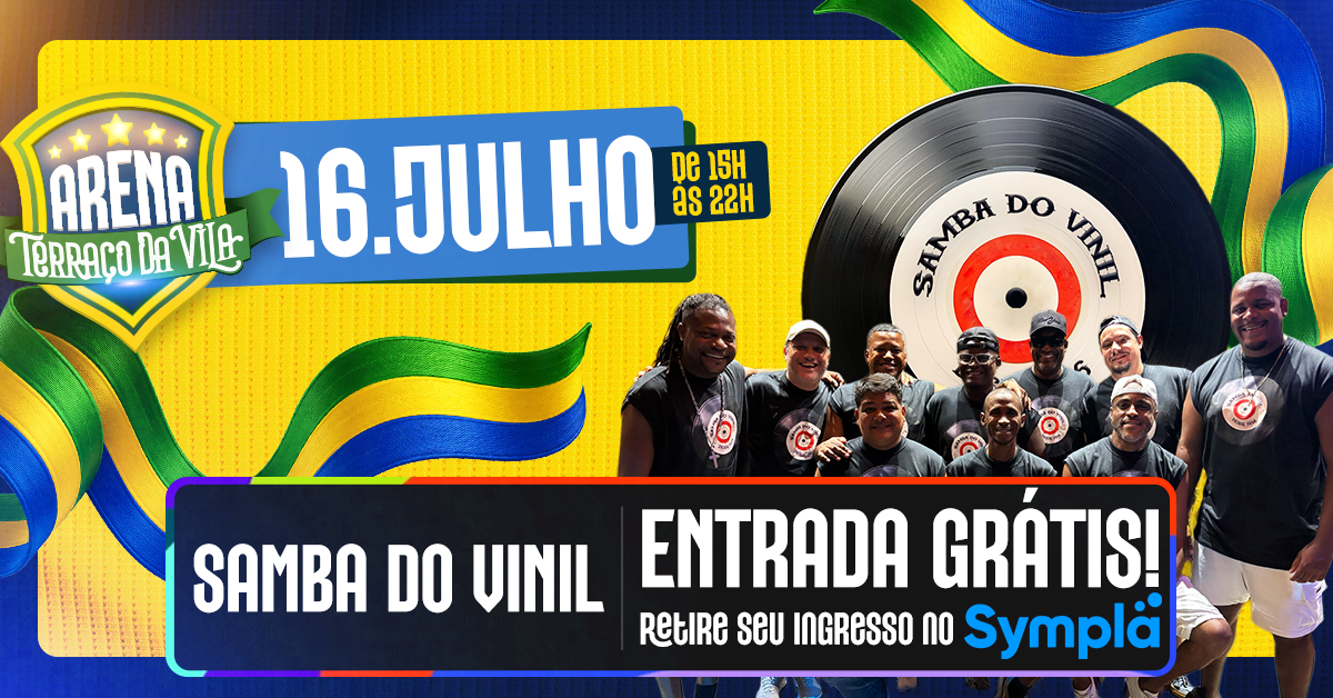 Samba do vinil no terraço da vila (foto do evento)