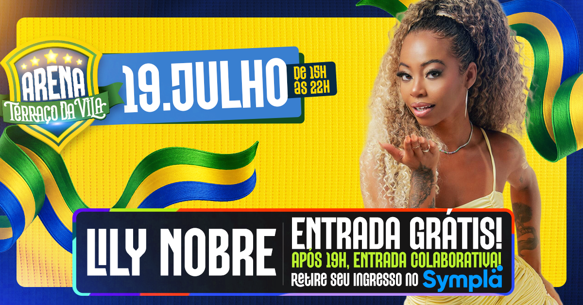 Lily nobre no terraço da vila (foto do evento)