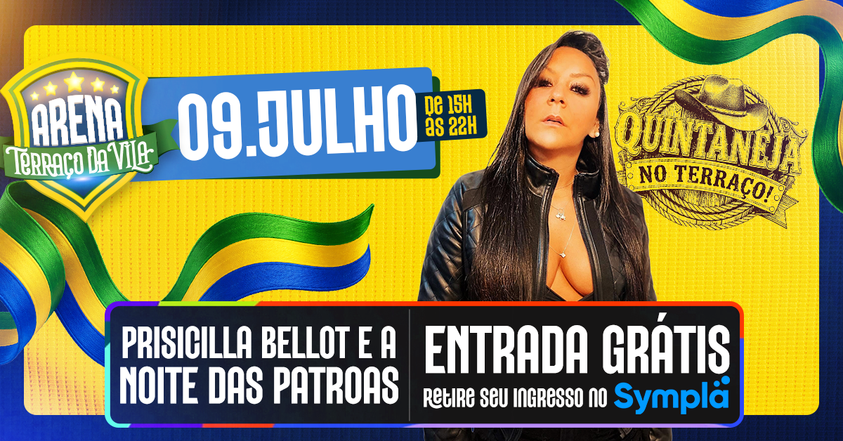 Prisicilla bellot e a noite das patroas no terraço da vila (foto do evento)