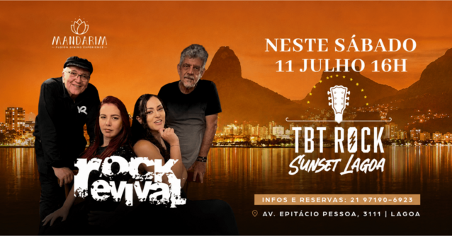 Tbt rock sunset lagoa | banda rock revival | mandarim lagoa (foto do evento)