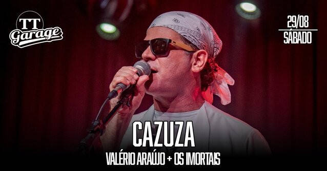 Tributo Cazuza com Valério Arújo - Sábado - 29/08 (foto do evento)