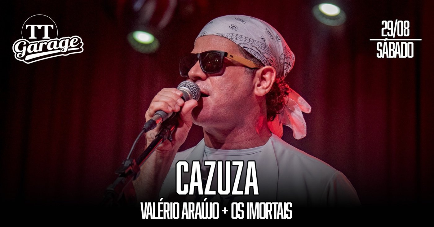 Tributo Cazuza com Valério Arújo - Sábado - 29/08 (foto do evento)