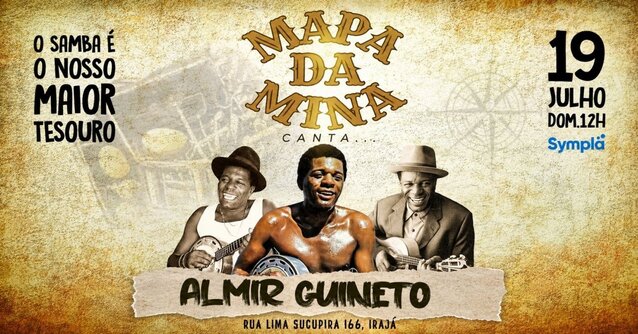 Mapa da Mina canta Almir Guineto (foto do evento)
