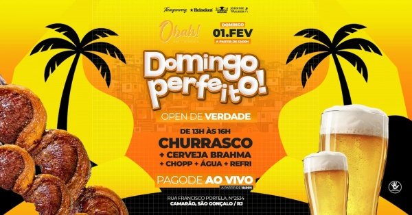 domingo perfeito 01/02 | churrasco | cerveja | pagode (foto do evento)
