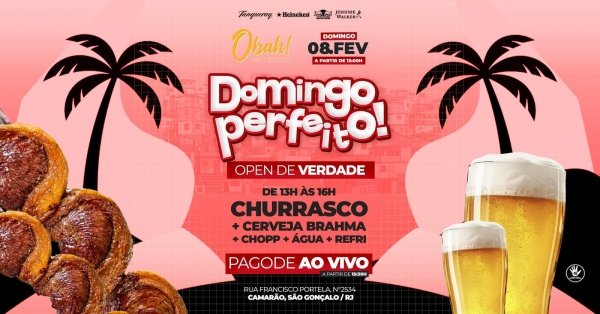 domingo perfeito 08/02 | churrasco | cerveja | pagode (foto do evento)