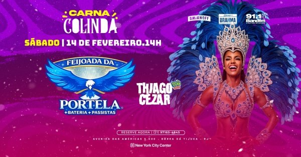 carna colinda - feijoada da portela (14/02) com bateria + passistas (foto do evento)