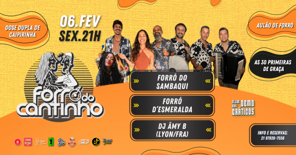 forró do cantinho com forró d'esmeralda e forró do sambaqui (foto do evento)