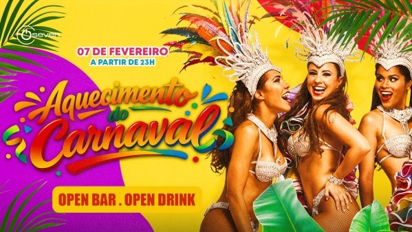 aquecimento de carnaval // open bar // open drink (foto do evento)