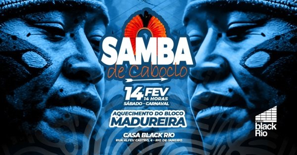 samba de caboclo em madureira - aquecimento do bloco - casa black rio (foto do evento)