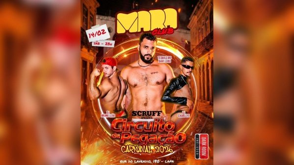 mara club| circuito da pegação by scruff| sábado, 14 de fevereiro - 23h (foto do evento)