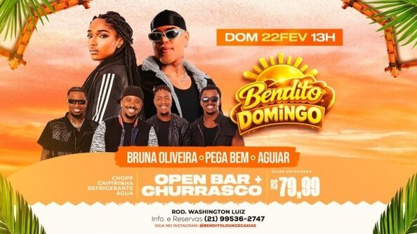 churrascada / open bar / brunna oliveira / pega bem / aguiar (foto do evento)