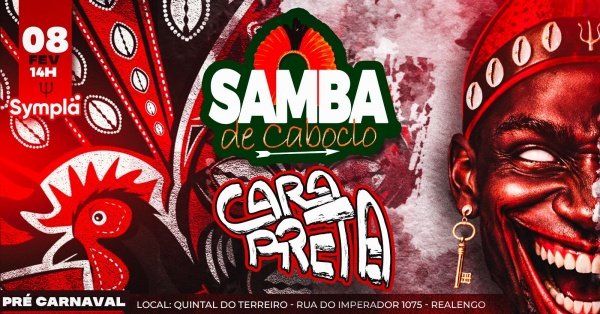 samba de caboclo convida neguinho da beija flor -  pré carnaval (foto do evento)