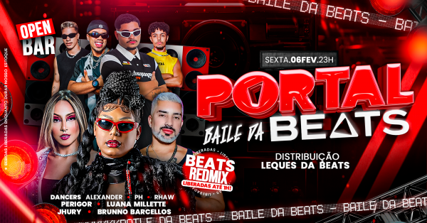 06/02 - portal beats / mega open bar + beats redmix até 01:00 (foto do evento)
